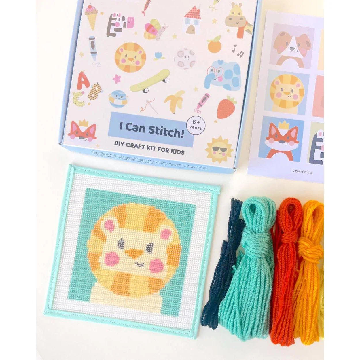 Leonardo the Lion - Needlepoint Kit for Kids - Image 3
