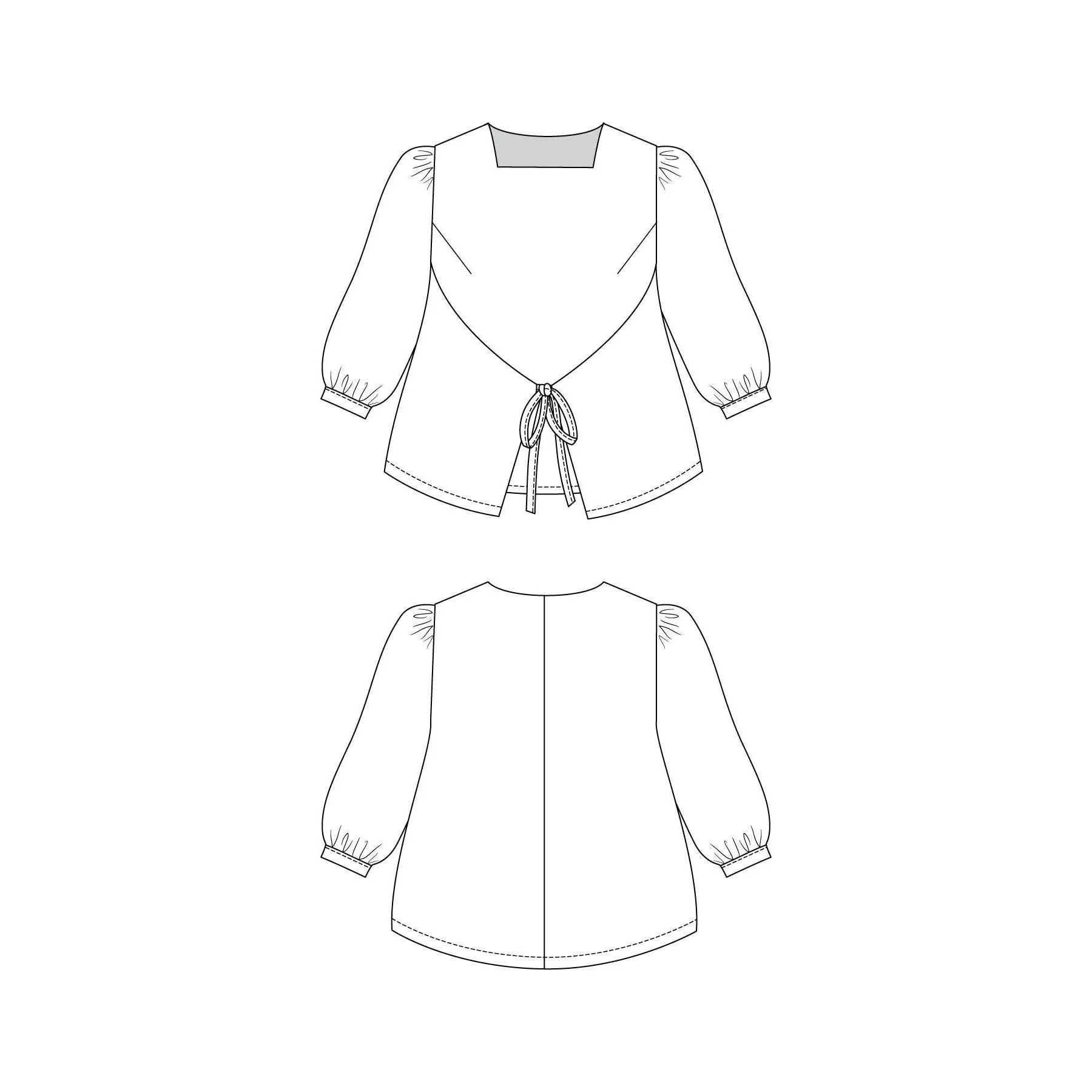 LILJA Dress, Pinafore & Blouse Pattern - PDF DOWNLOAD - Image 10