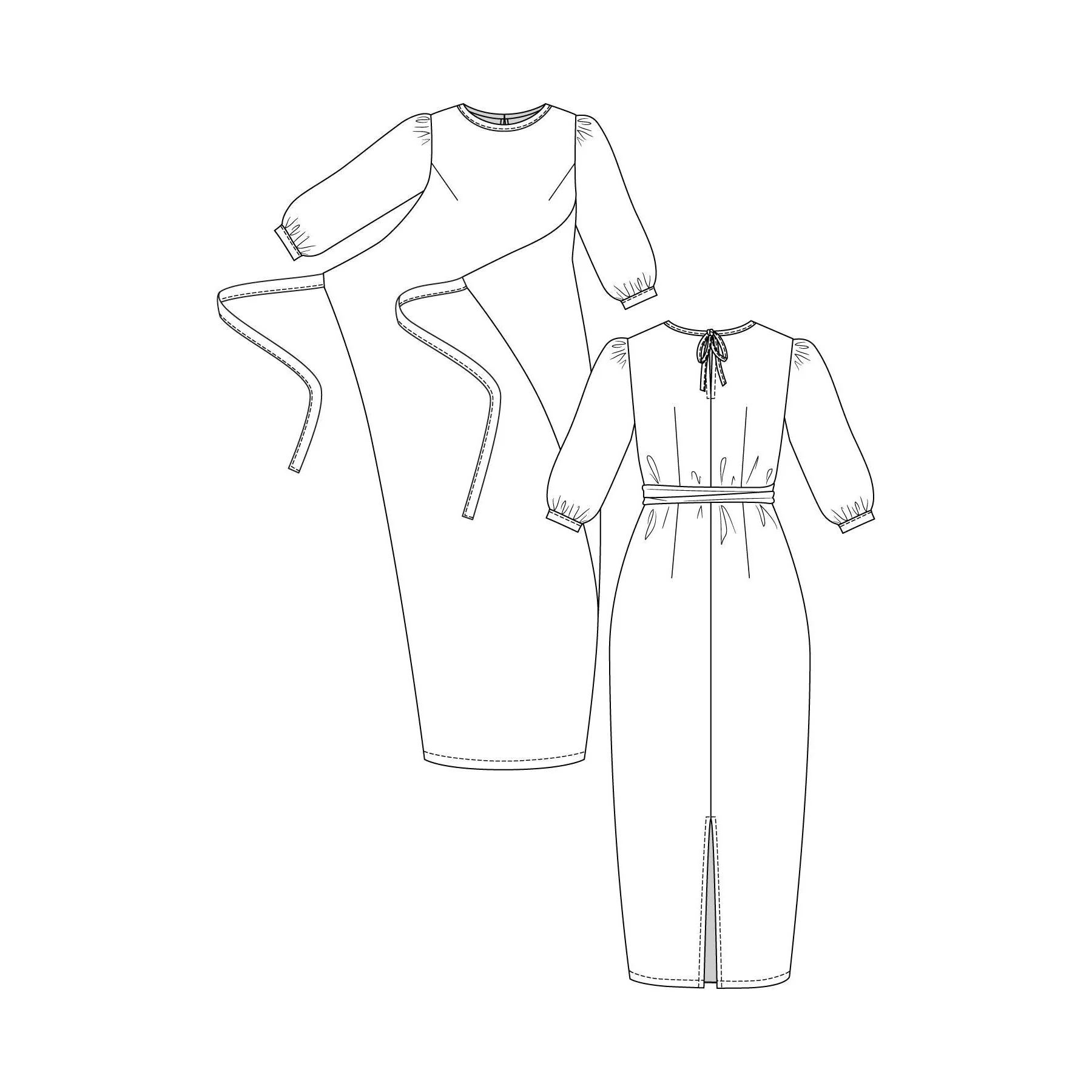 LILJA Dress, Pinafore & Blouse Pattern - PDF DOWNLOAD - Image 8
