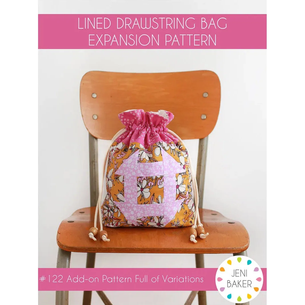 Lined Drawstring Bag Expansion Pattern