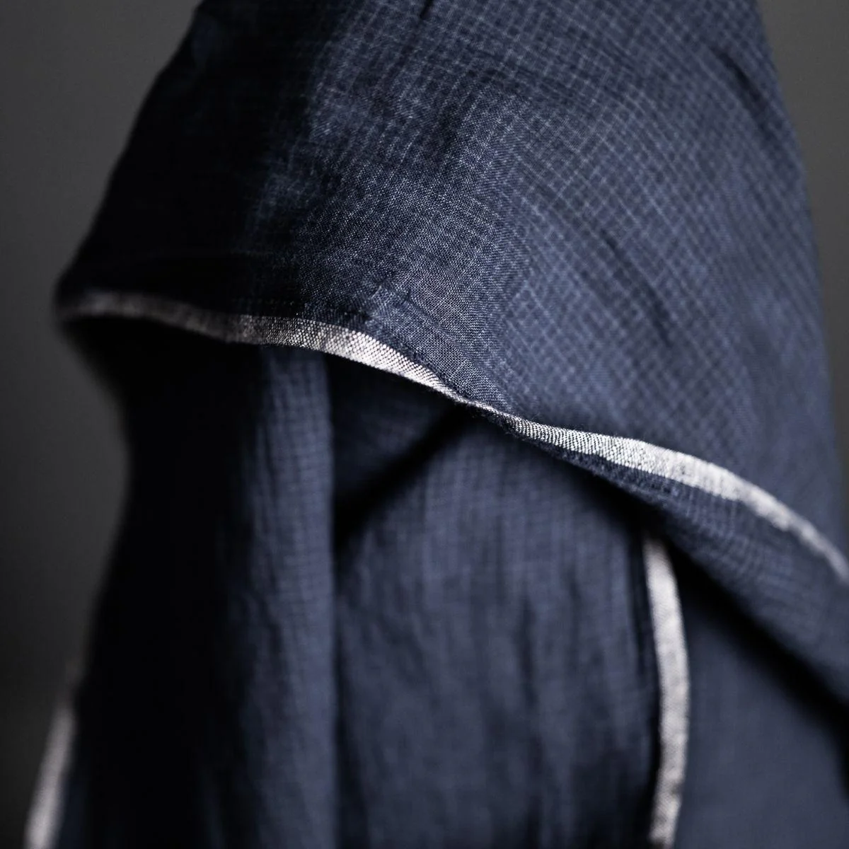Little March Check European Laundered Linen - Image 3