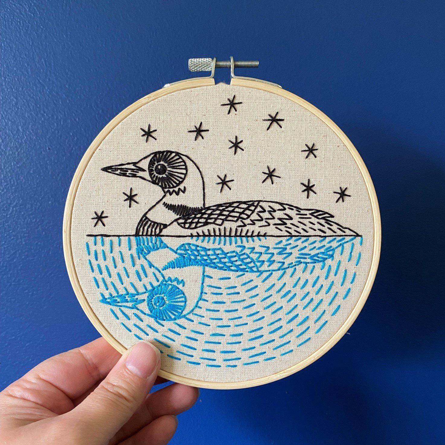 Loon Embroidery Kit - Image 2