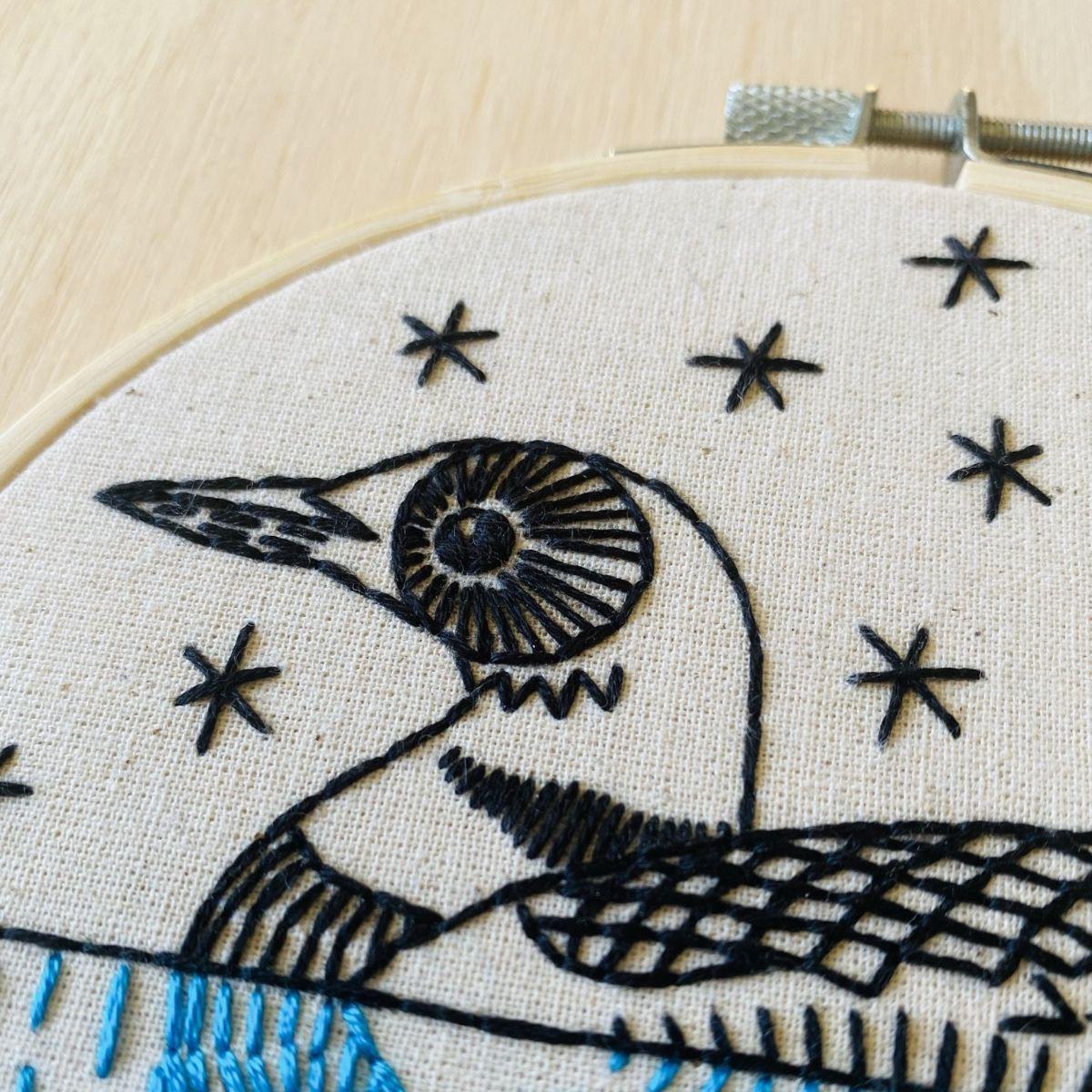 Loon Embroidery Kit - Image 3