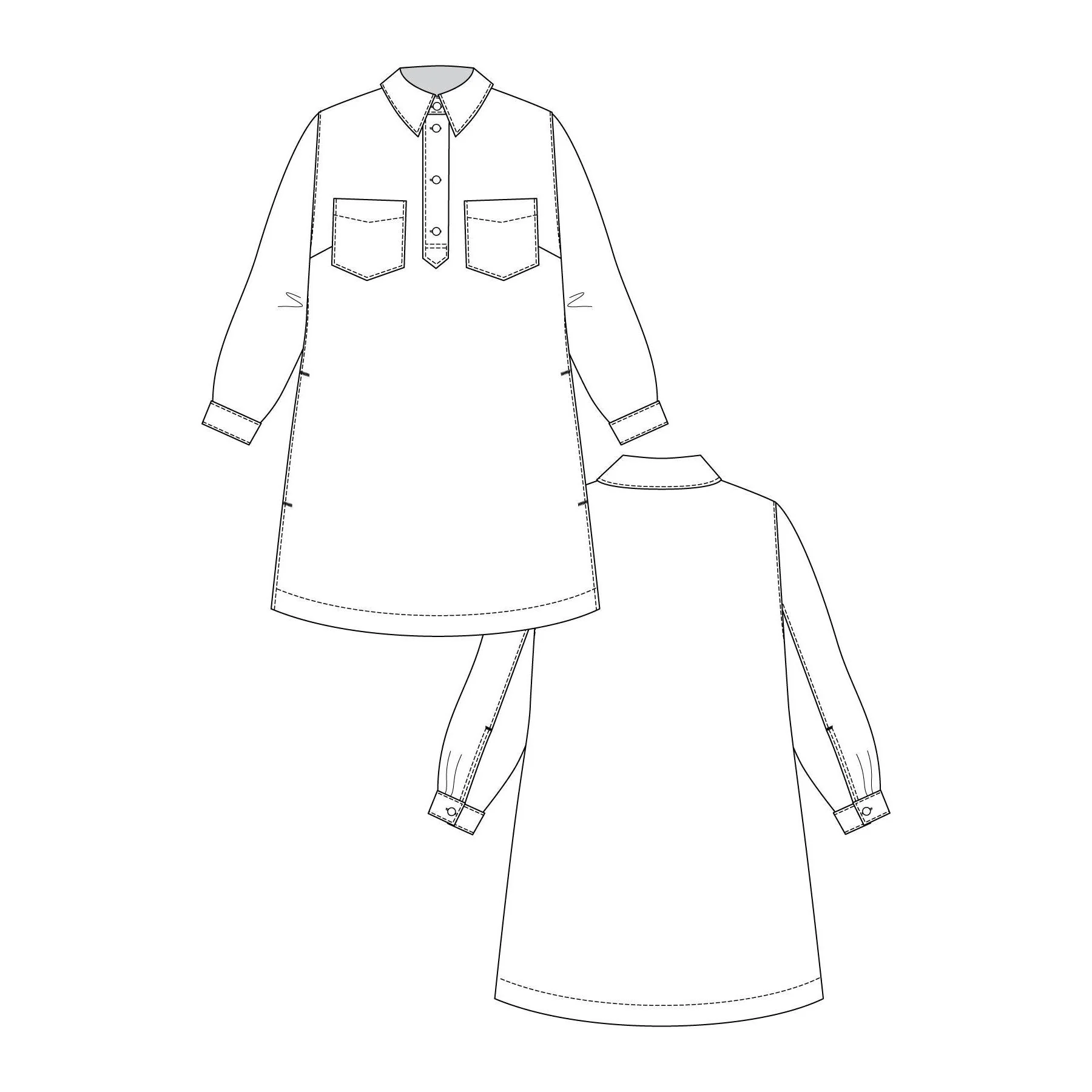 Loviisa Denim Dress Pattern - Image 5