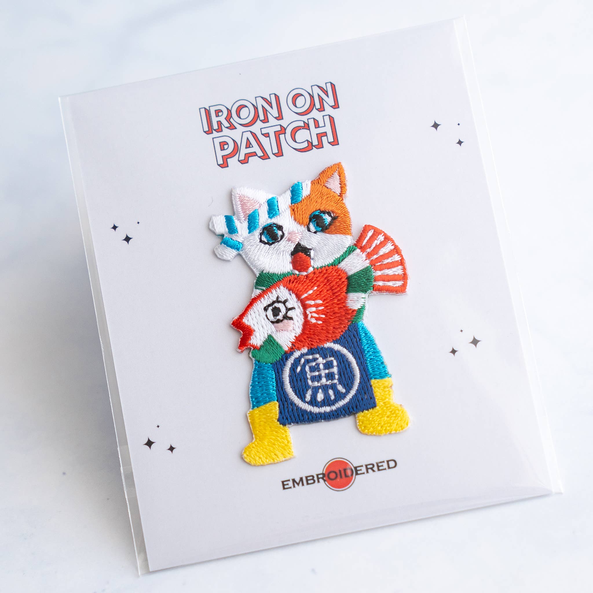 Lucky Merchant Cat Iron-On Patch