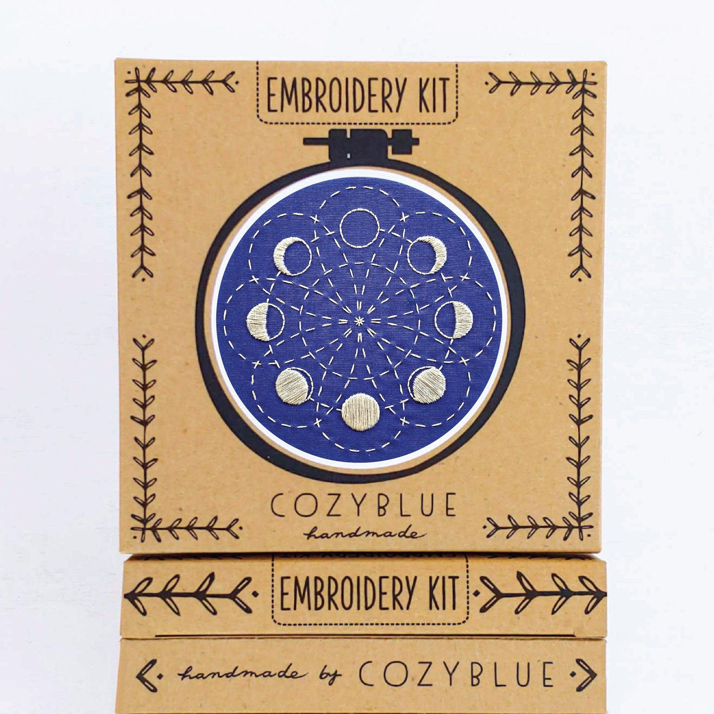 Lunar Blossom embroidery kit