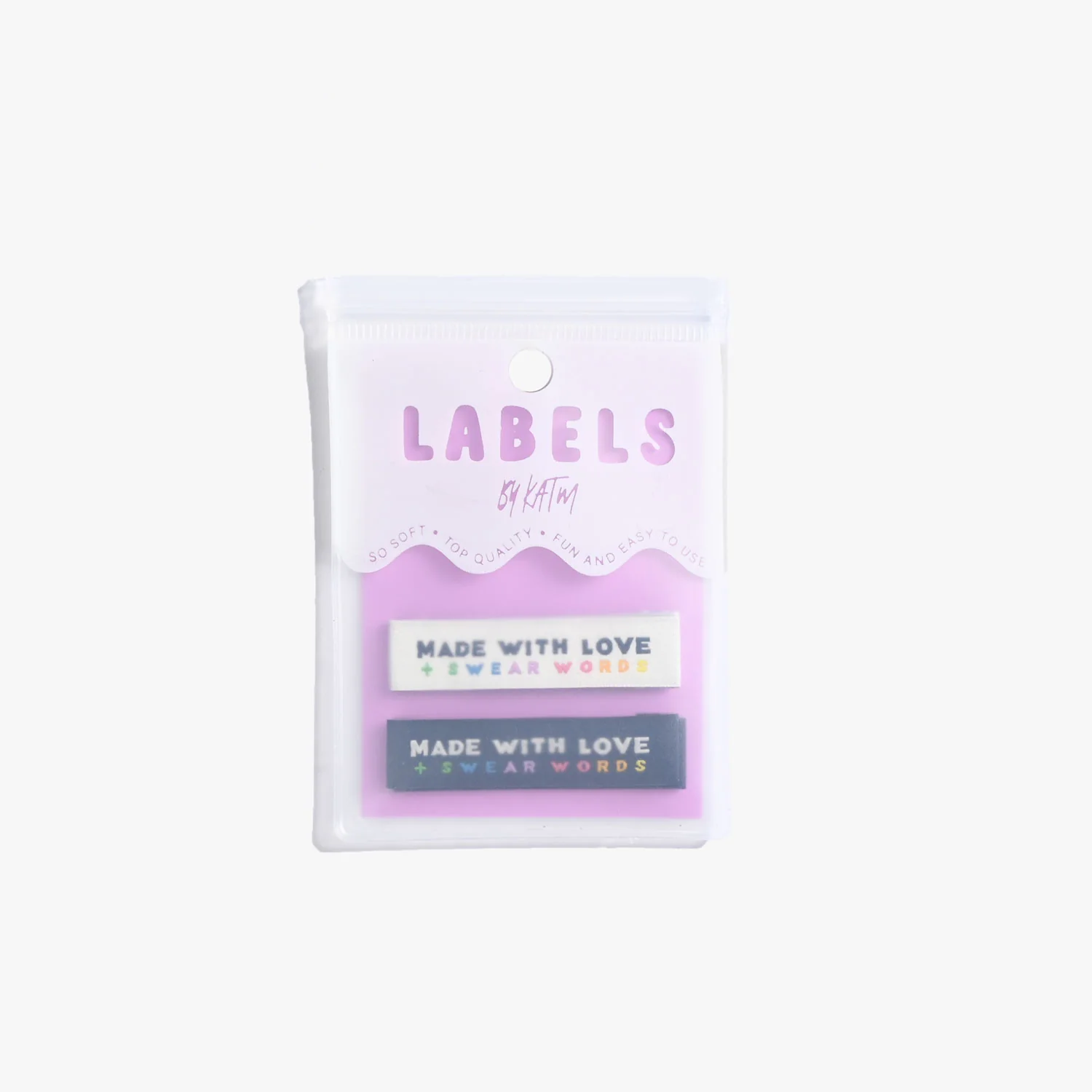 Made with Love & Swear Words Sew-in Labels - Image 2