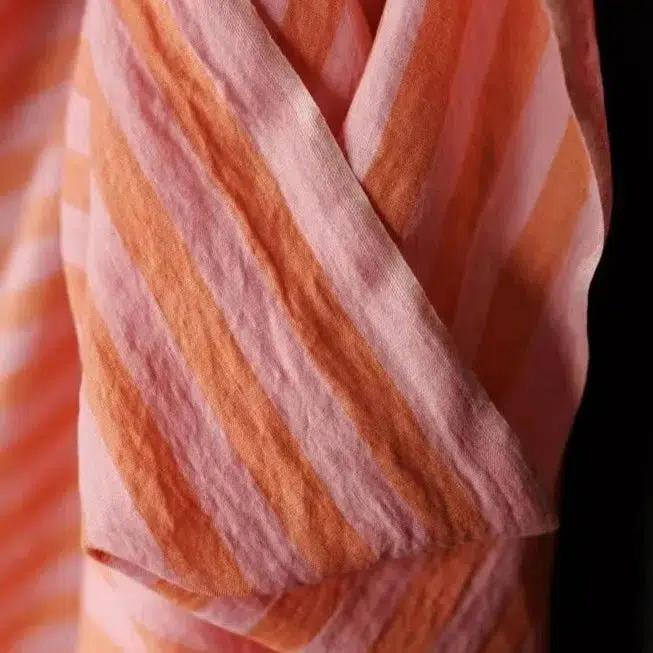 Mallow Stripe Laundered Linen - Image 2