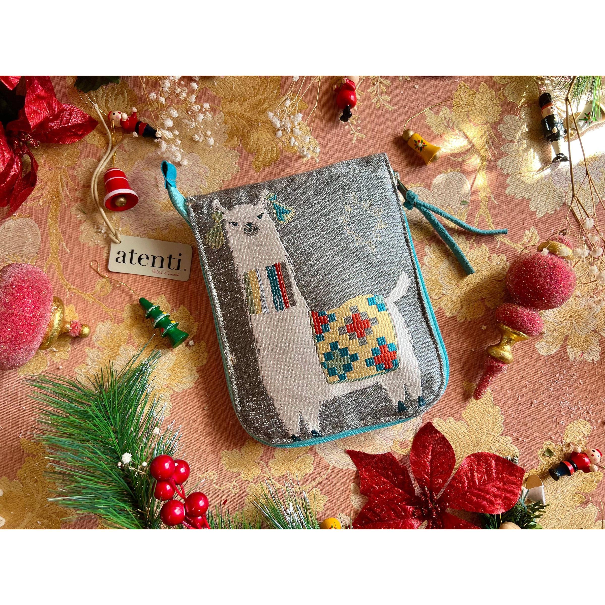 Mama Llama Circular Knitting Needle Case - Grey - Image 6
