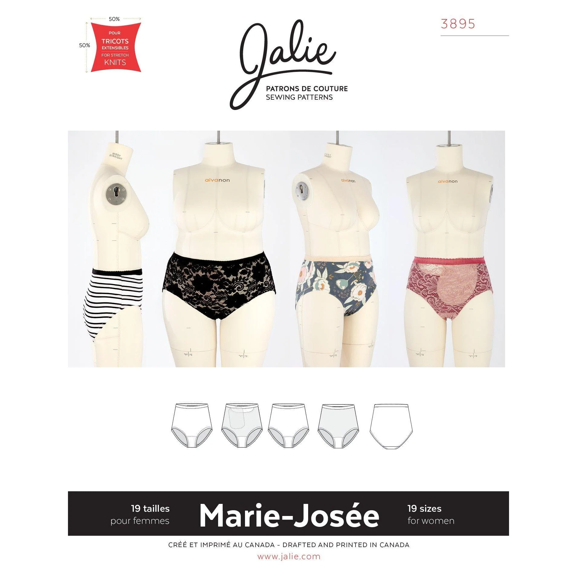 Marie-Josée Women's Briefs Pattern - PDF DOWNLOAD - Image 5
