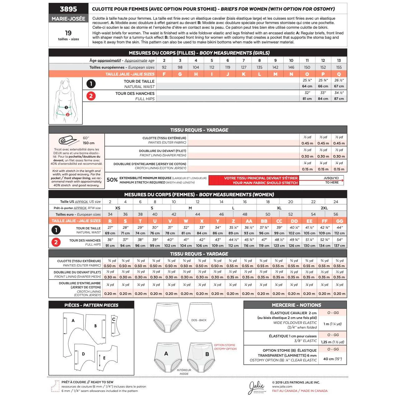 Marie-Josée Women's Briefs Pattern - PDF DOWNLOAD - Image 6