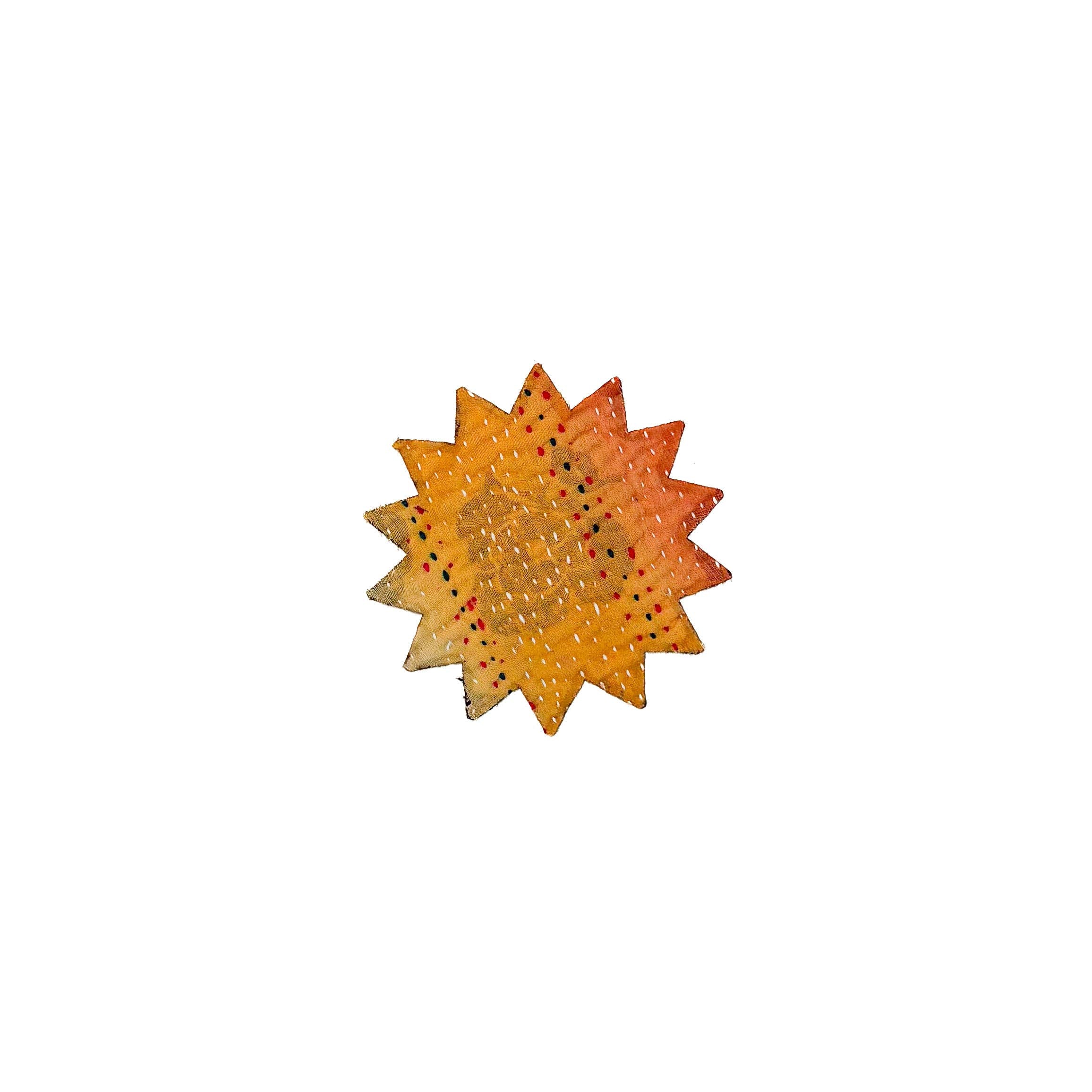 Medium Kantha Sun Iron-On Patch