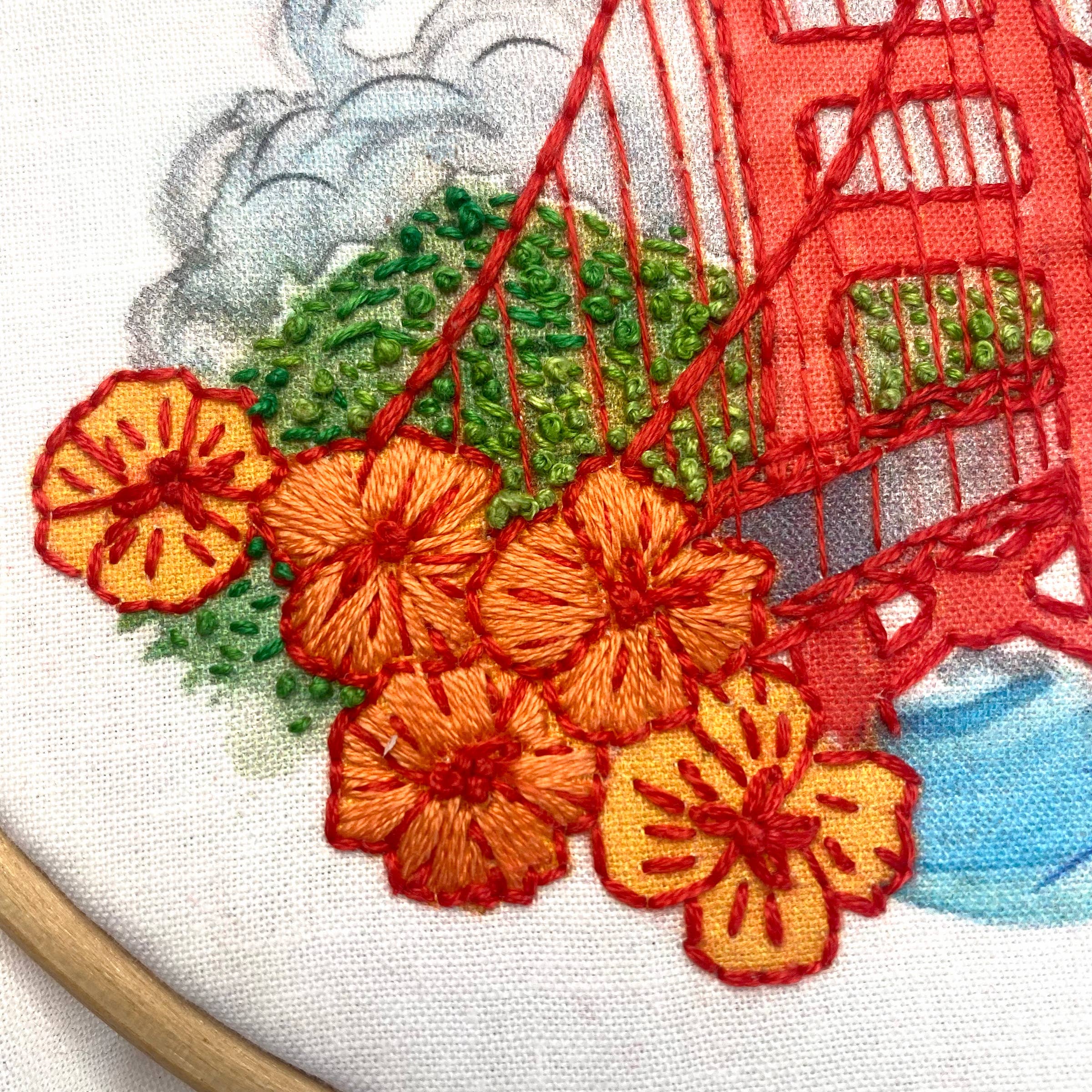 Meet Me in San Francisco Embroidery Kit - Image 3