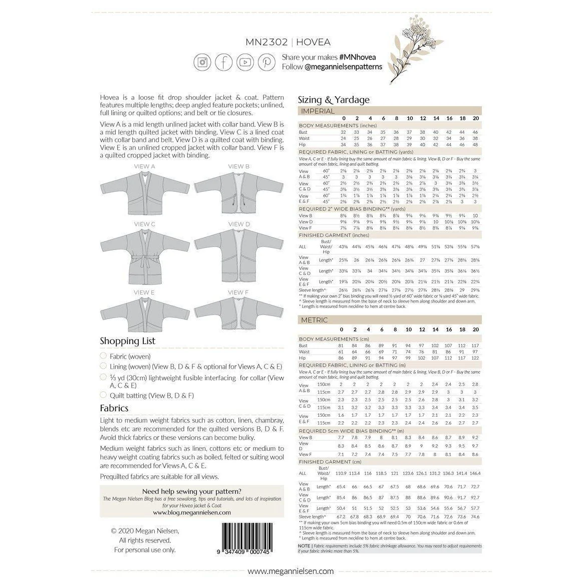 Hovea Jacket & Coat Pattern - Image 20