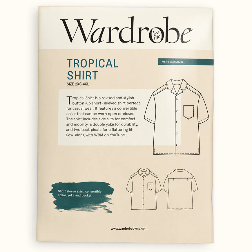 Men's Tropical Shirt Pattern - Image 4