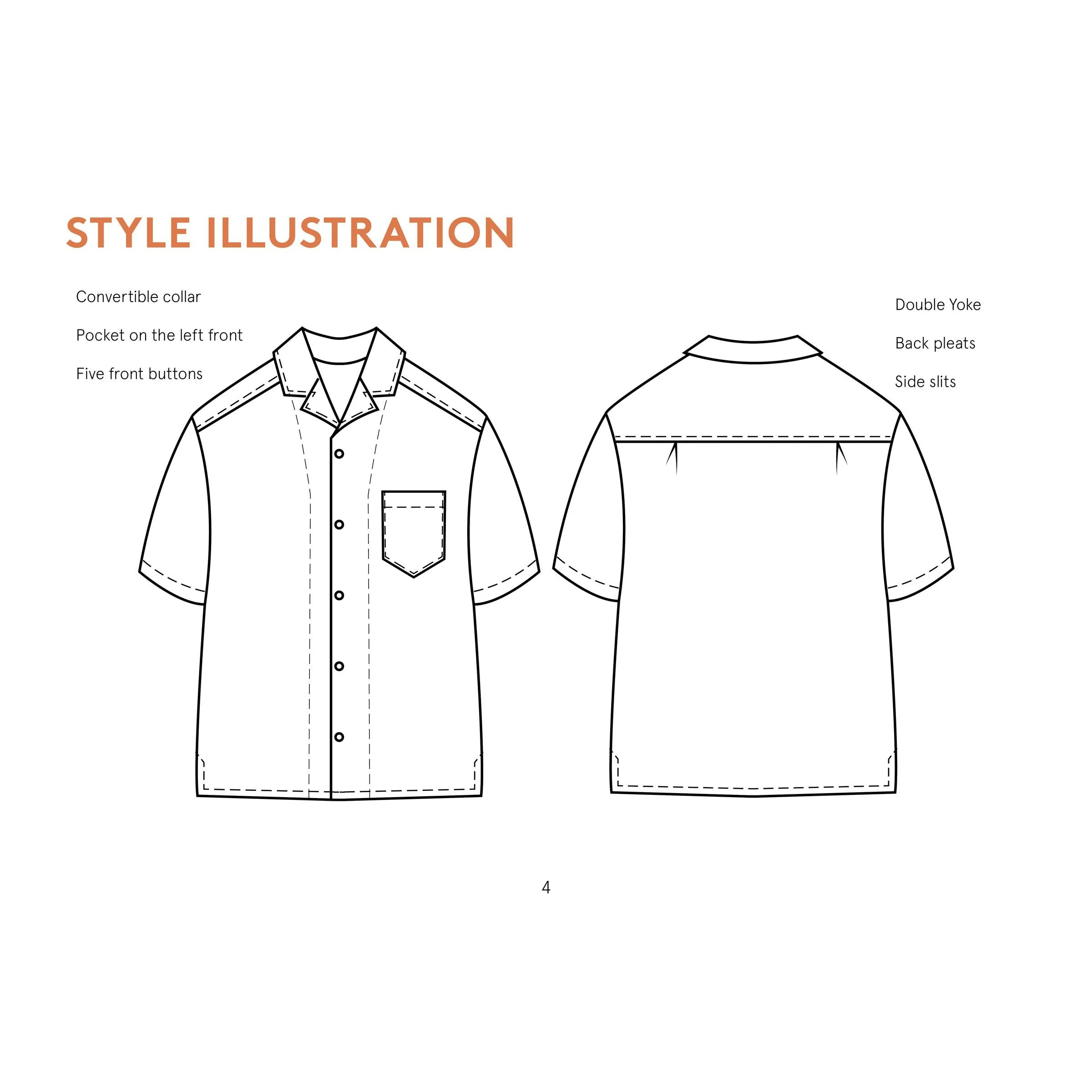 Men's Tropical Shirt Pattern - Image 5