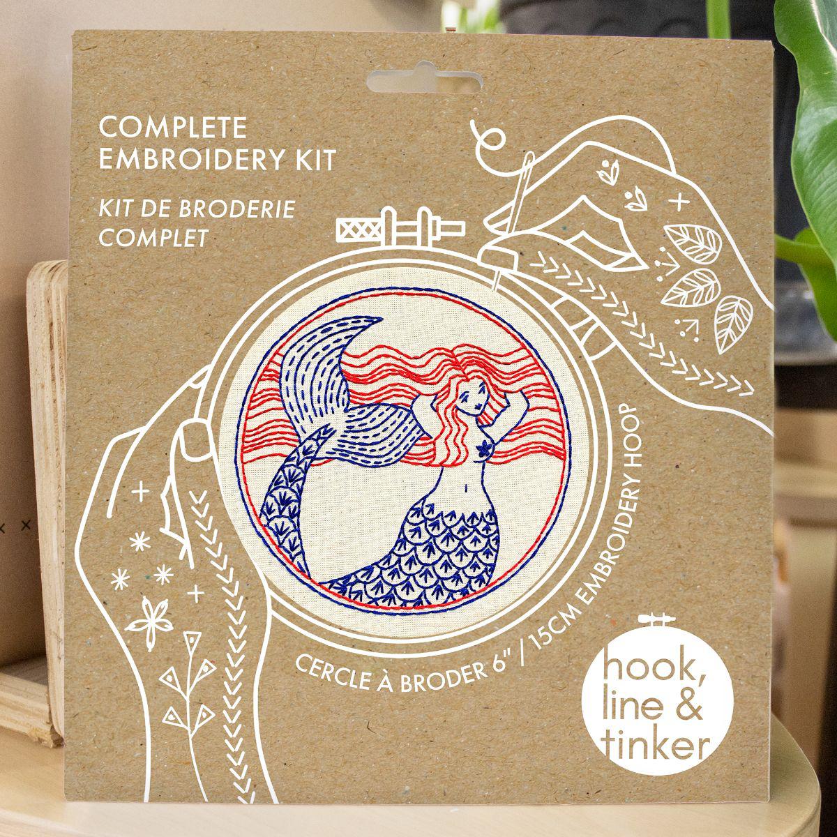 Mermaid Hair Don’t Care Embroidery Kit - Image 5
