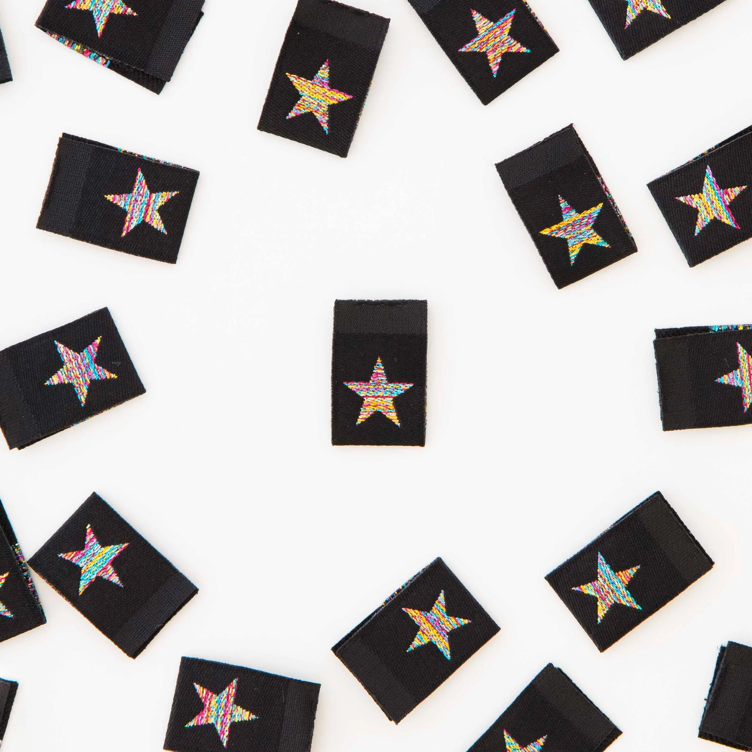 Metallic Rainbow Star Sew-In Labels - Image 3