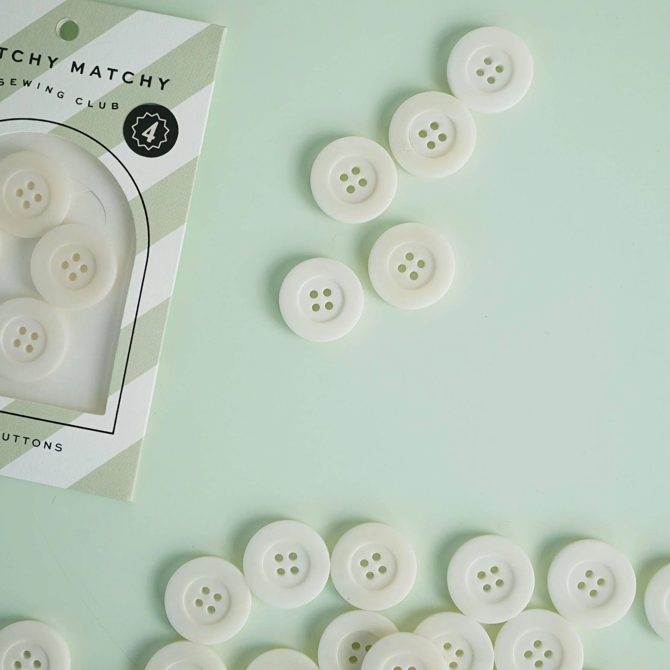Milk 1" Corozo Nut Buttons - Image 2
