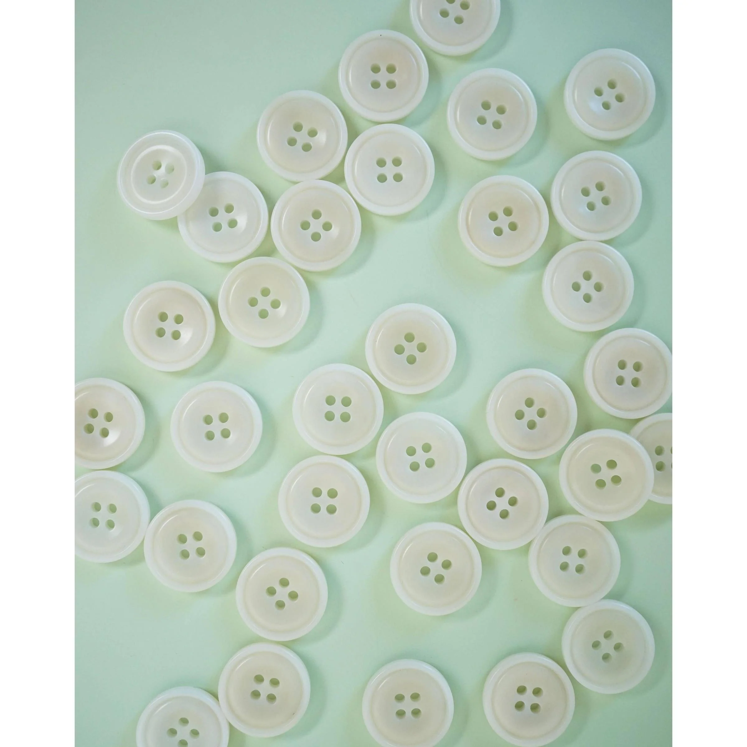 Milk 3/4" Corozo Nut Buttons - Image 2