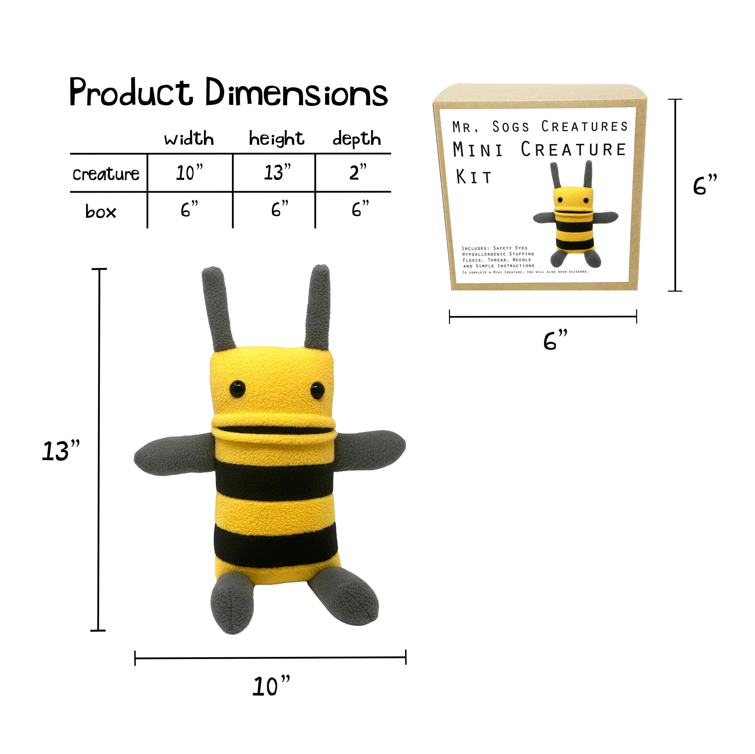 Mini Creature Kit - Yellow & Black - Image 3