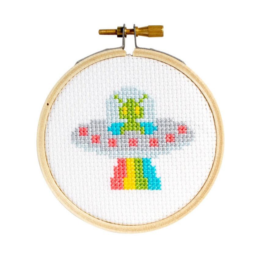 Mini UFO DIY Cross Stitch Kit