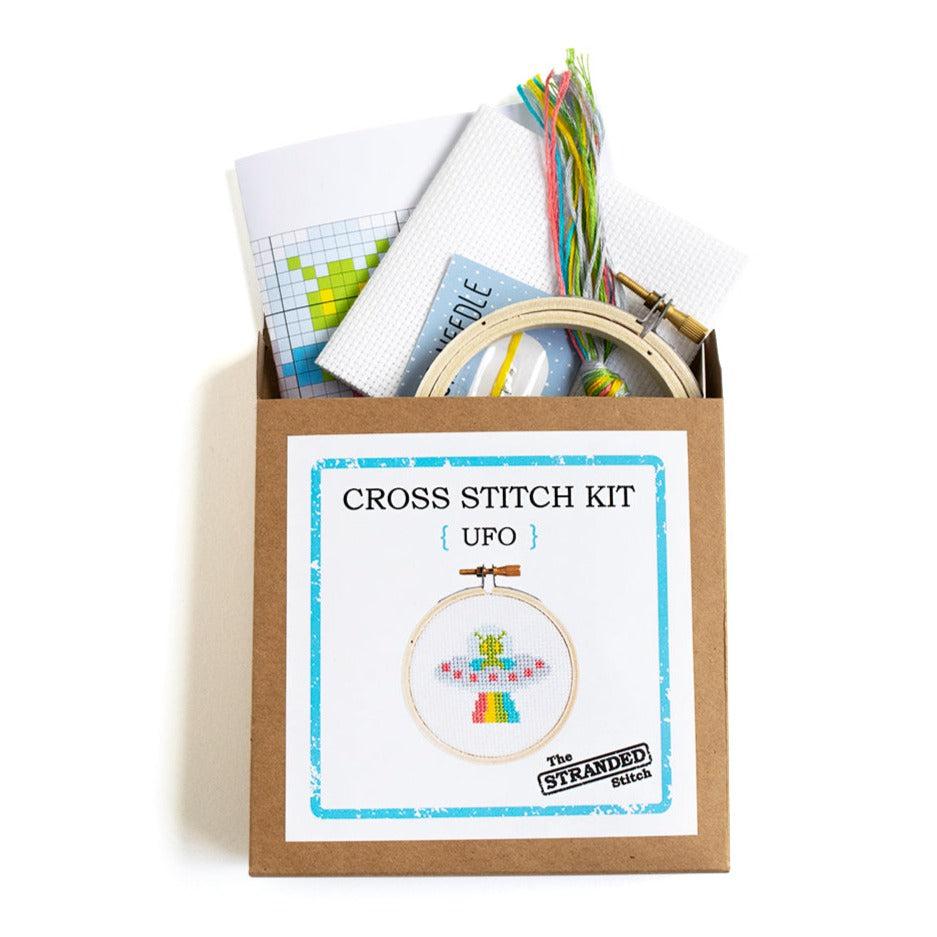 Mini UFO DIY Cross Stitch Kit - Image 2