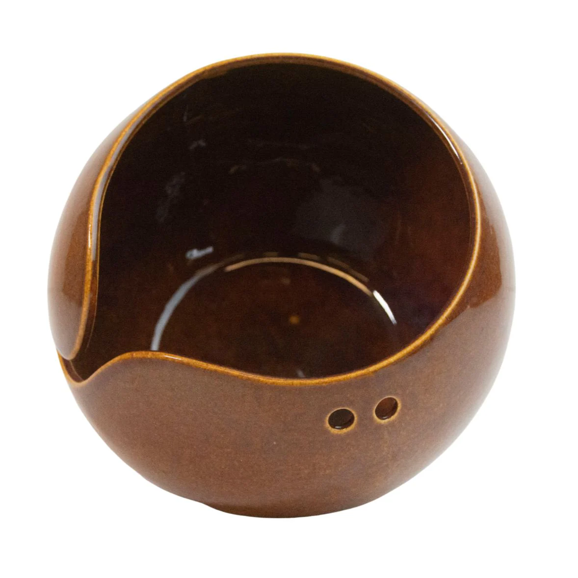 Cinnamon Yarn Ball: Ceramic Yarn Bowl - Image 3