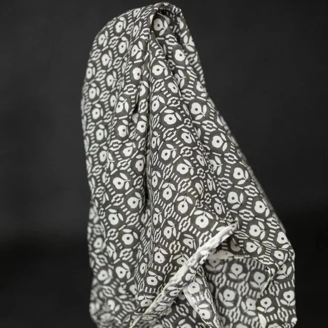 Moonflower Block Print Indian Cotton