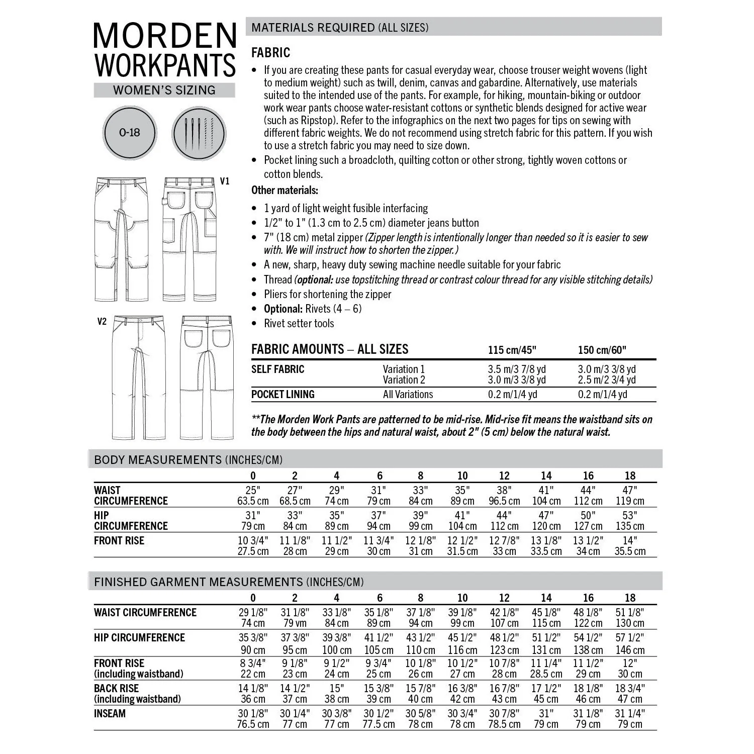 Morden Work Pants Pattern - PDF DOWNLOAD - Image 6
