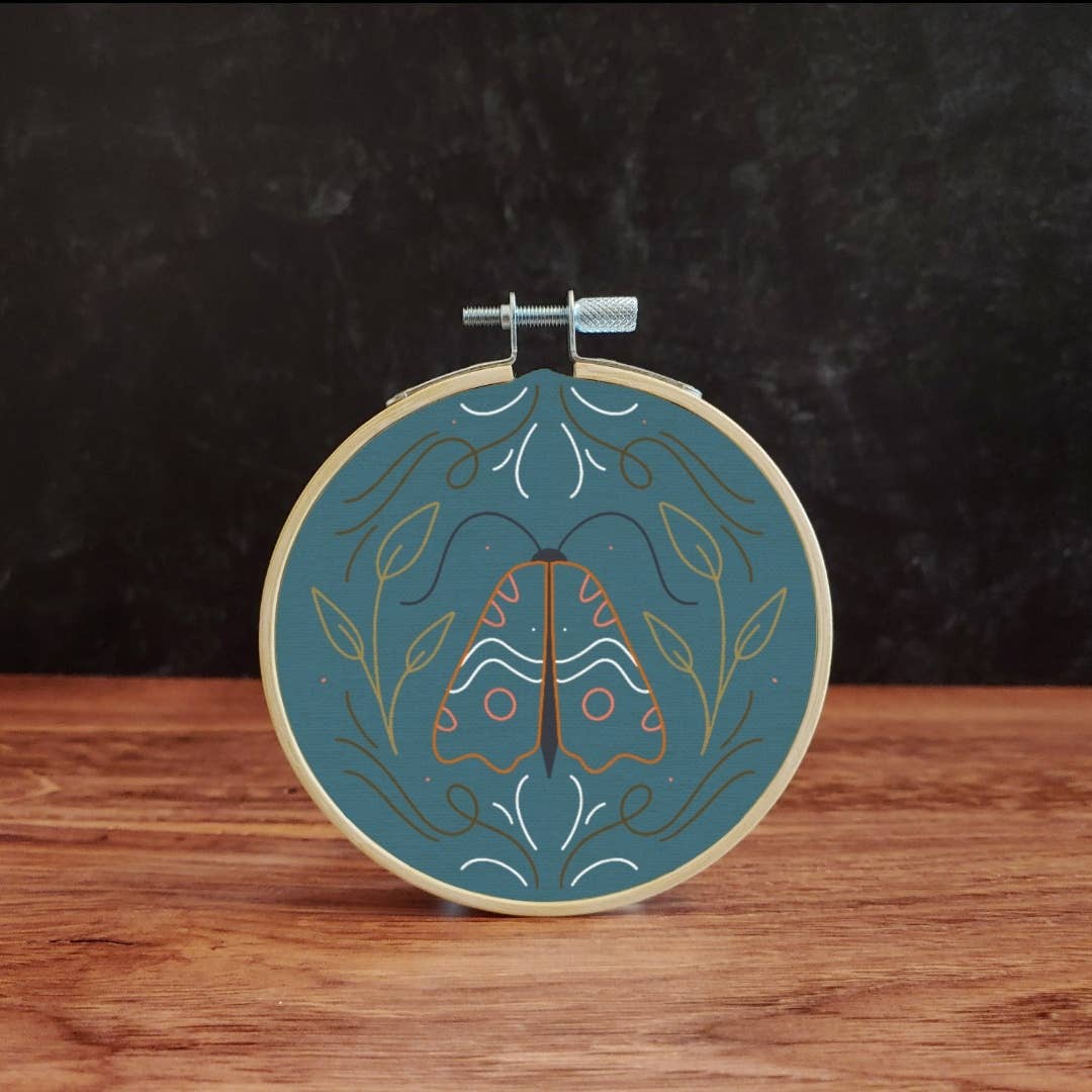 Moth, 4" Embroidery Kit - Image 3
