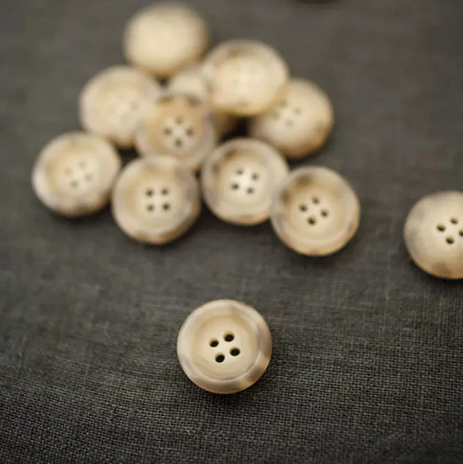 Mottled Recycled Paper Buttons 13mm [1/2"] (each)