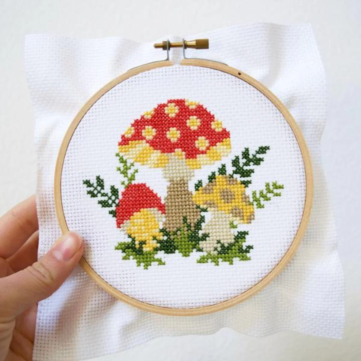 Mushroom DIY Cross Stitch Kit - Image 3