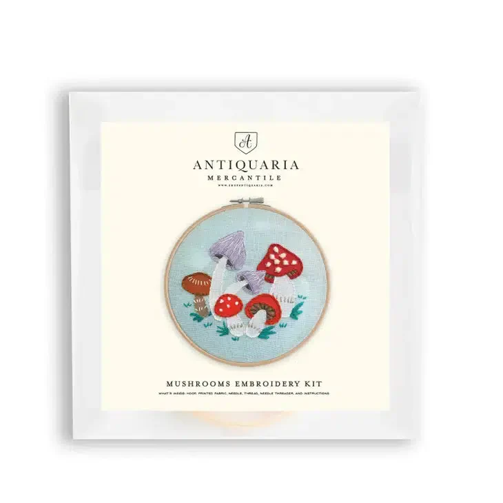 Mushrooms 6" Embroidery Kit