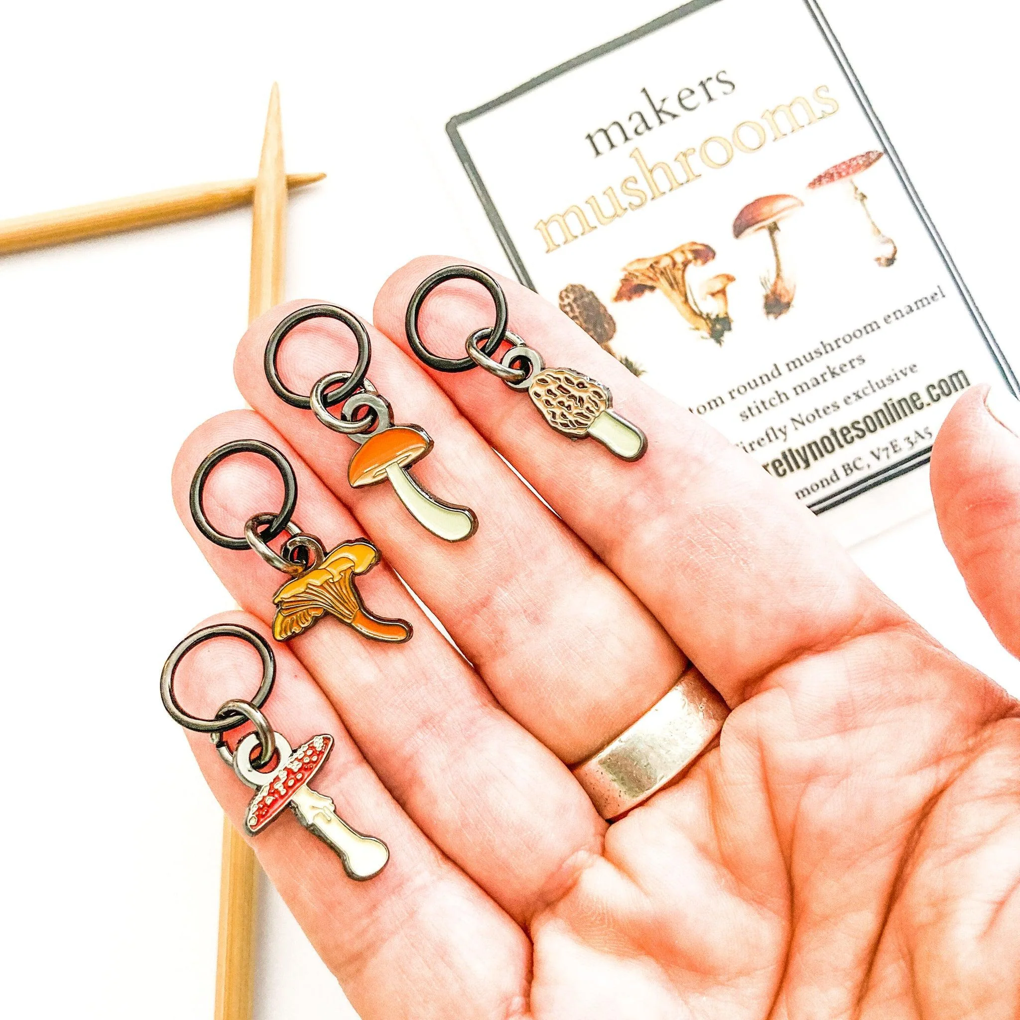 Makers Mushrooms Stitch Marker Pack - Image 3