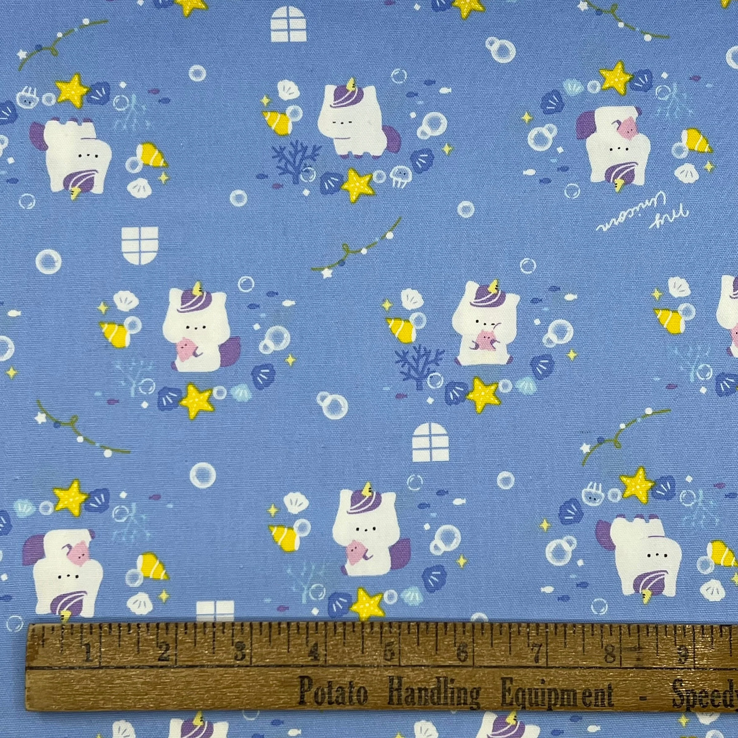 My Unicorn Ocean on Cotton Oxford - Image 2