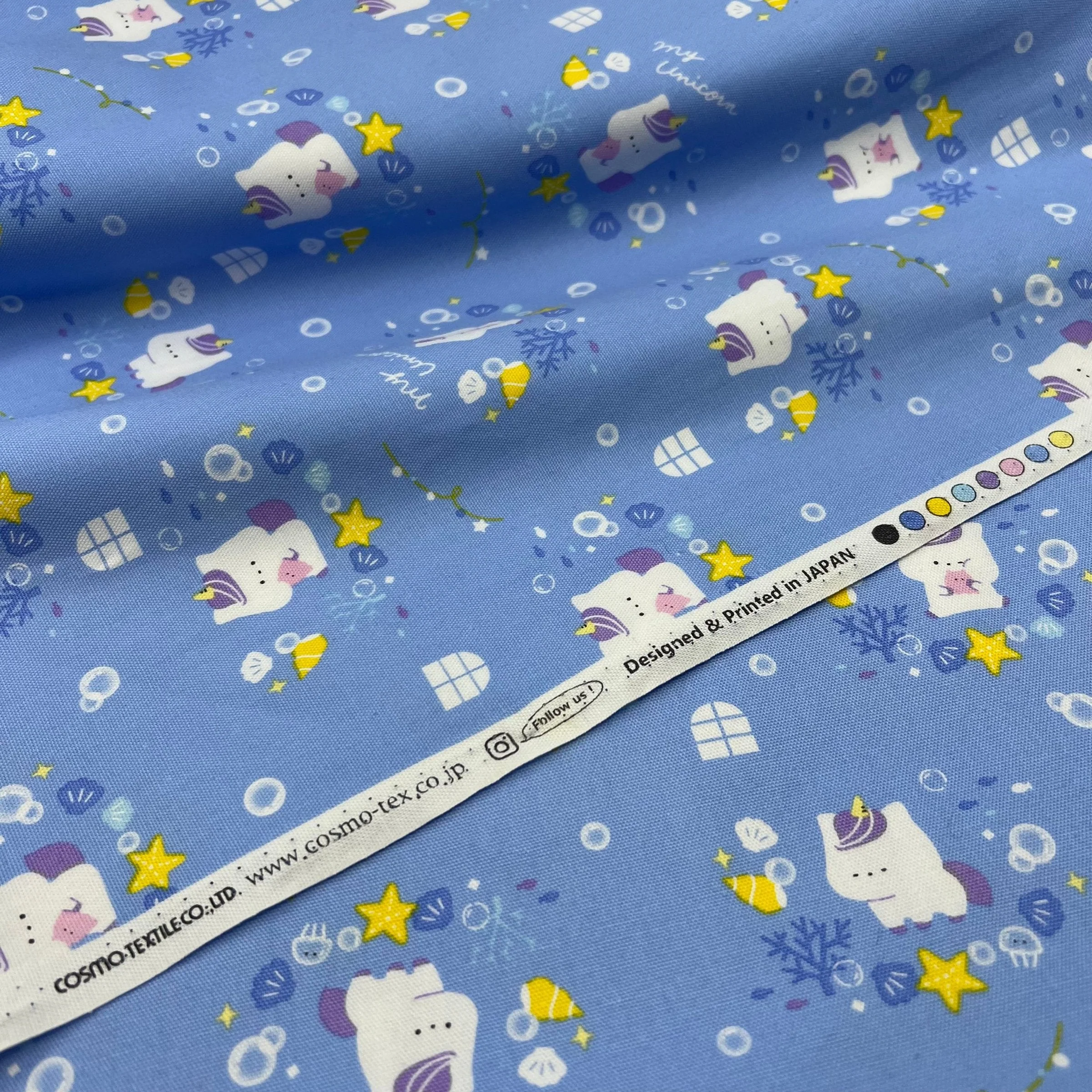 My Unicorn Ocean on Cotton Oxford - Image 3