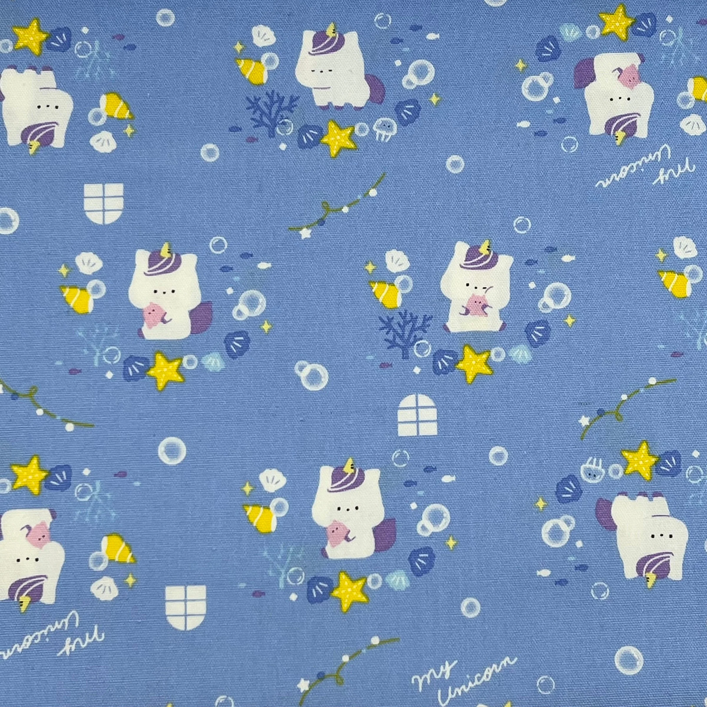My Unicorn Ocean on Cotton Oxford - Image 4