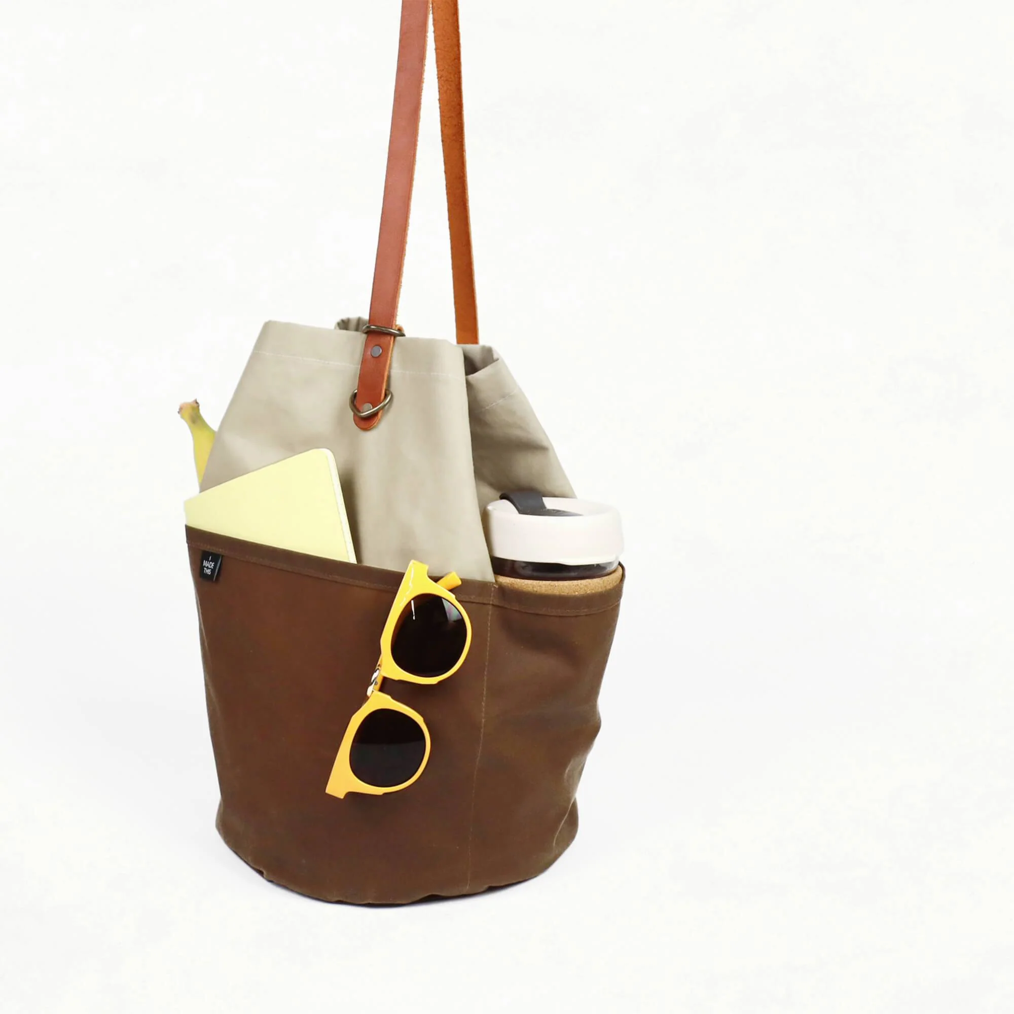 Naito Bucket Bag Leather + Hardware Kit - Chestnut Leather - Image 7