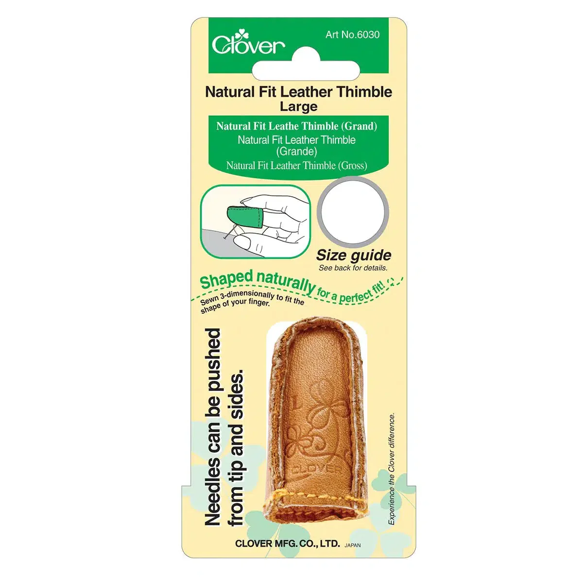 Natural Fit Leather Thimble - Large