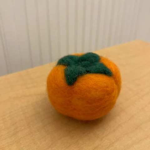Needle Felted Persimmon