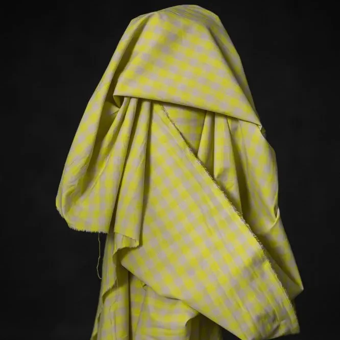 Neon Fizz Gingham Cotton/Linen