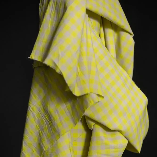 Neon Fizz Gingham Cotton/Linen - Image 2