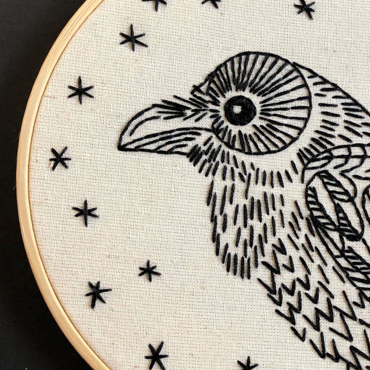 Nevermore Embroidery Kit - Image 2