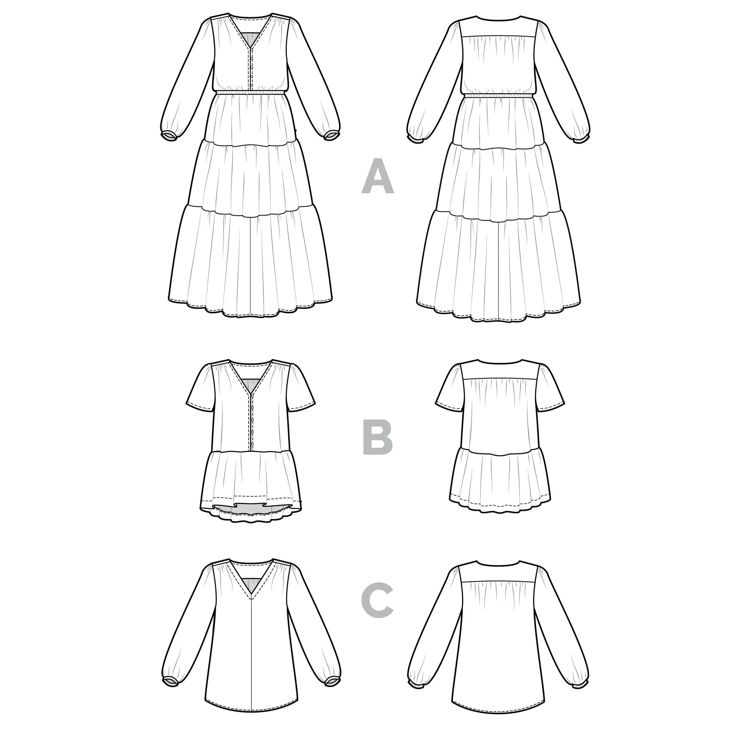 Nicks Dress & Blouse Pattern - PDF DOWNLOAD - Image 19