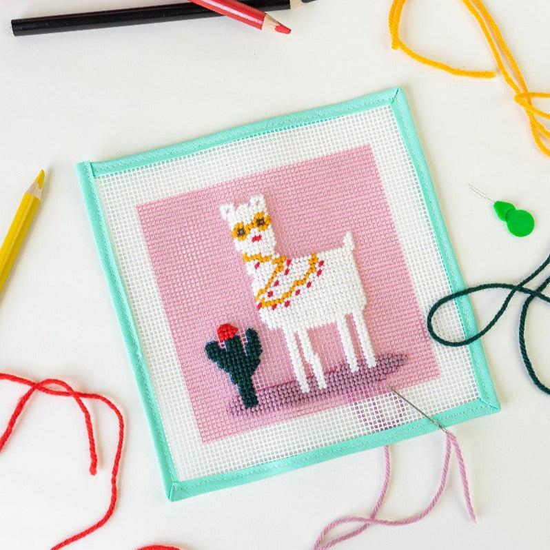 No Drama Llama - Needlepoint Kit for Kids