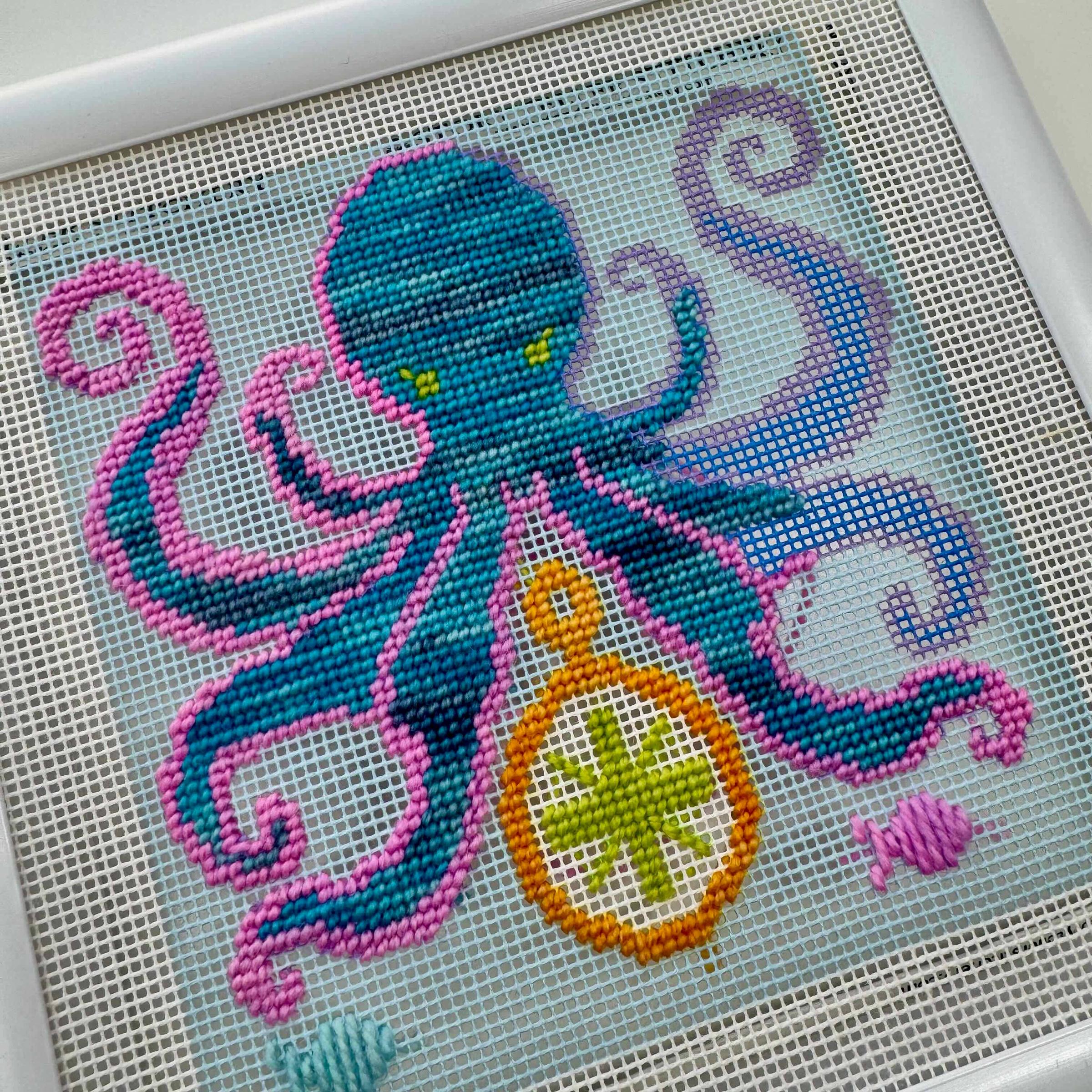 Octopus Needlepoint Kit - Image 2