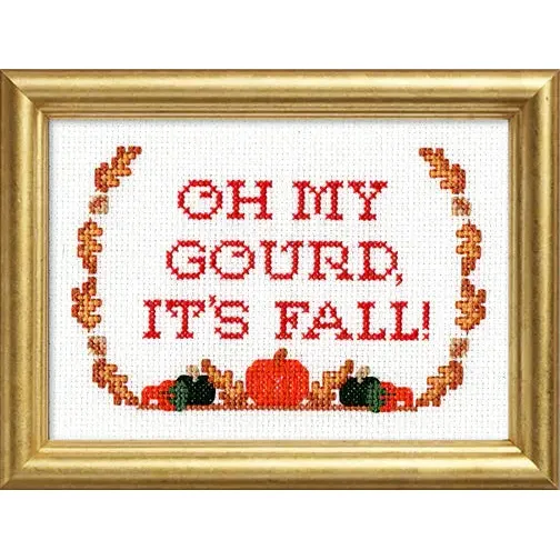 Oh My Gourd Deluxe Cross Stitch Kit