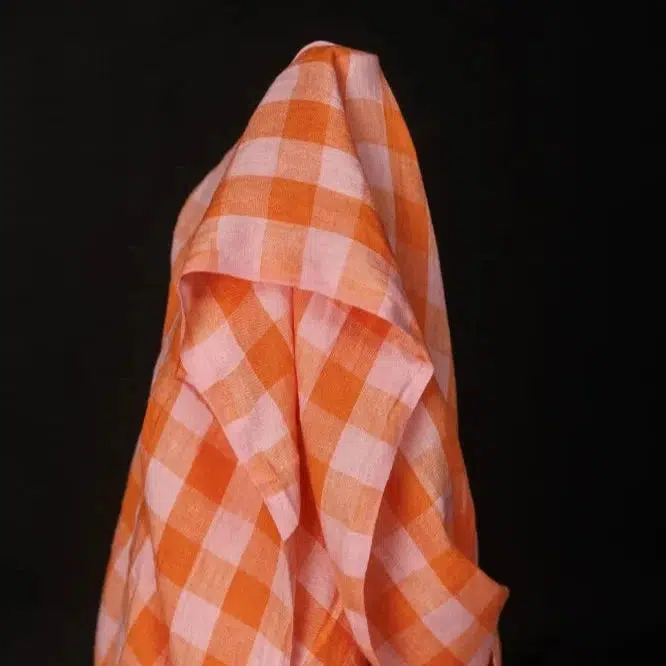 Olie Pop Gingham Laundered Linen