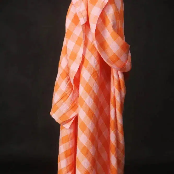 Olie Pop Gingham Laundered Linen - Image 2